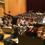 フルオーケストラと「花」のリハーサルをしました！
